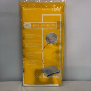 3 pack Replacement disposable filter bags G90663 15-22 gallon Wet-Dry Vacuum